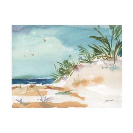 Sheila Golden 'Beachscape 1' Canvas Art,18x24
